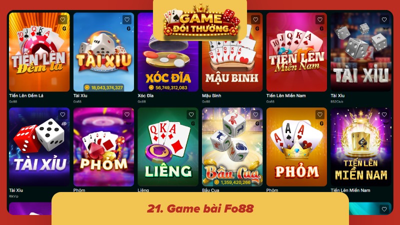Phỏm, tiến lên và mậu binh góp mặt, vốn nhỏ vẫn dễ tìm bàn phù hợp