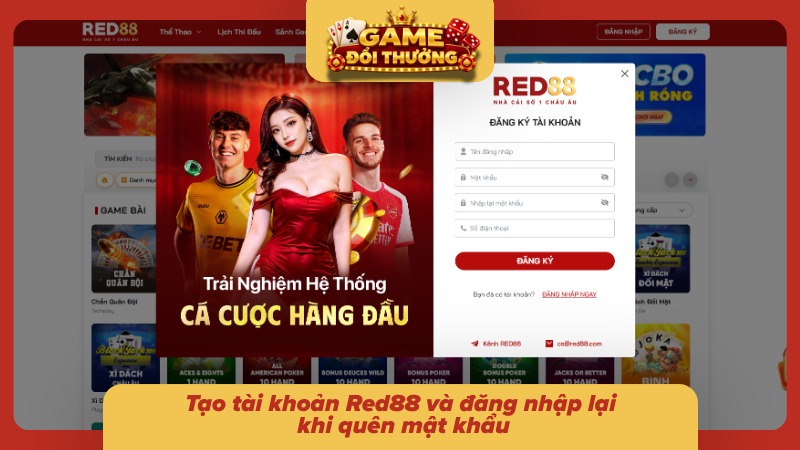 Giao diện đăng nhập trực tuyến trên phiên bản di động
