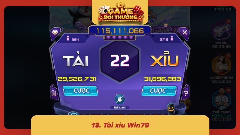 Sảnh xúc xắc đa dạng cửa chơi, phù hợp người thích khám phá sicbo