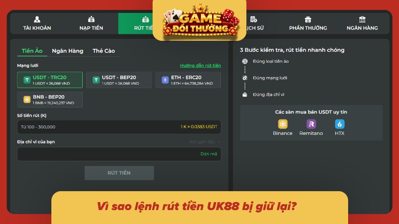 Lý do khiến lệnh rút thưởng bị nhà cái từ chối