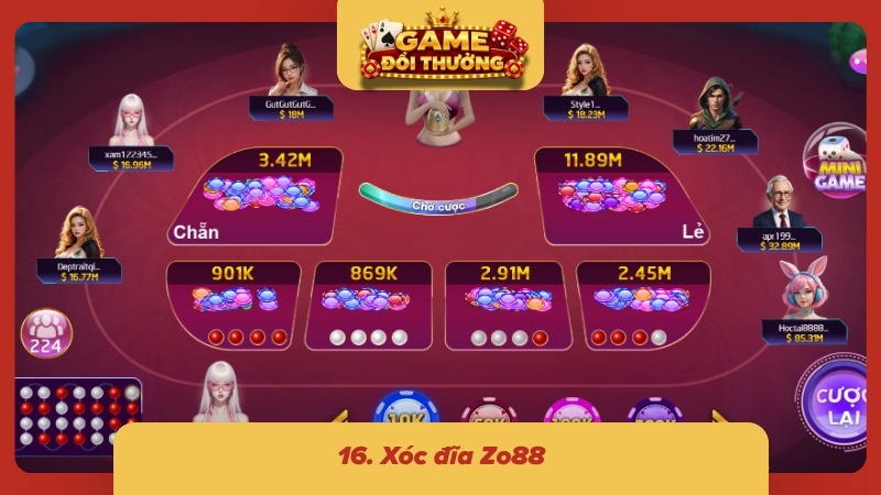 Xóc đĩa trên app tiện tay, mở điện thoại là có thể vào bàn