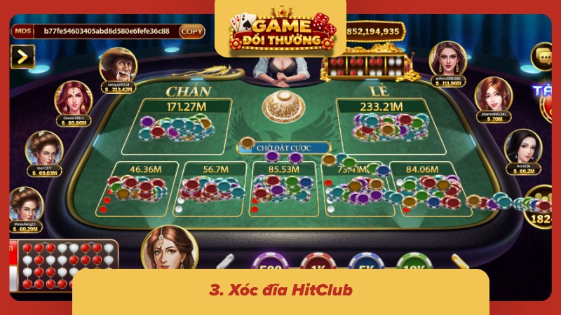 HitClub tập trung vào những ván cược mở kết quả trên hệ thống